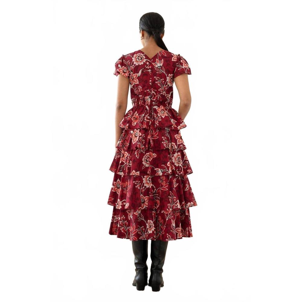NEW BANJANAN brigit dress in elisabetta vine rio - Picture 4 of 7